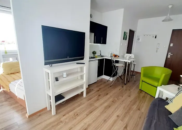 Z Balkonem I Bezplatnym Parkingiem 아파트 그단스크